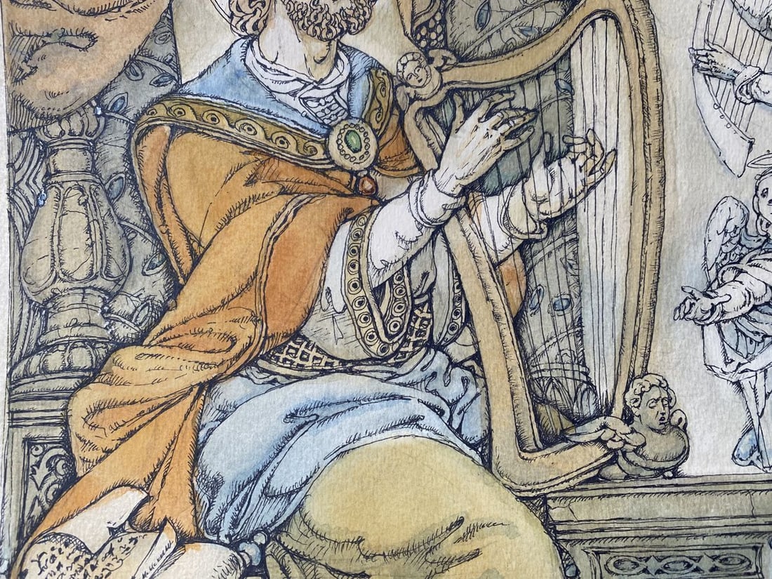 Watercolor ,mascara, painting Series of paintings "Bible" Litvinov Oleg Arkad'yevich - 5