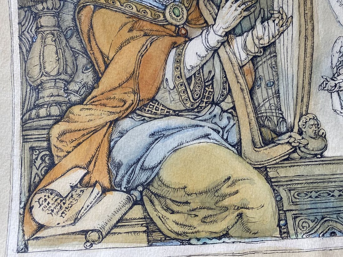 Watercolor ,mascara, painting Series of paintings "Bible" Litvinov Oleg Arkad'yevich - 6