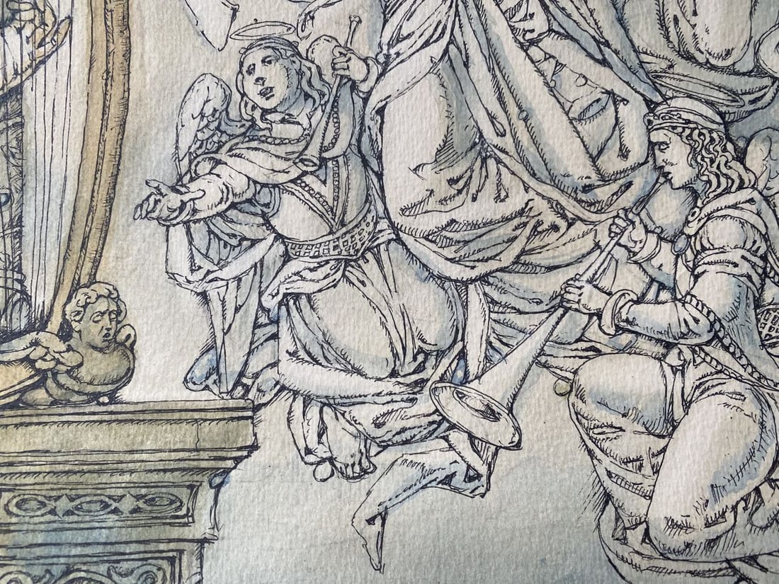 Watercolor ,mascara, painting Series of paintings "Bible" Litvinov Oleg Arkad'yevich - 8