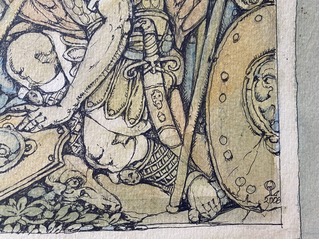 Watercolor ,mascara, painting Series of paintings "Bible" Litvinov Oleg Arkad'yevich - 2