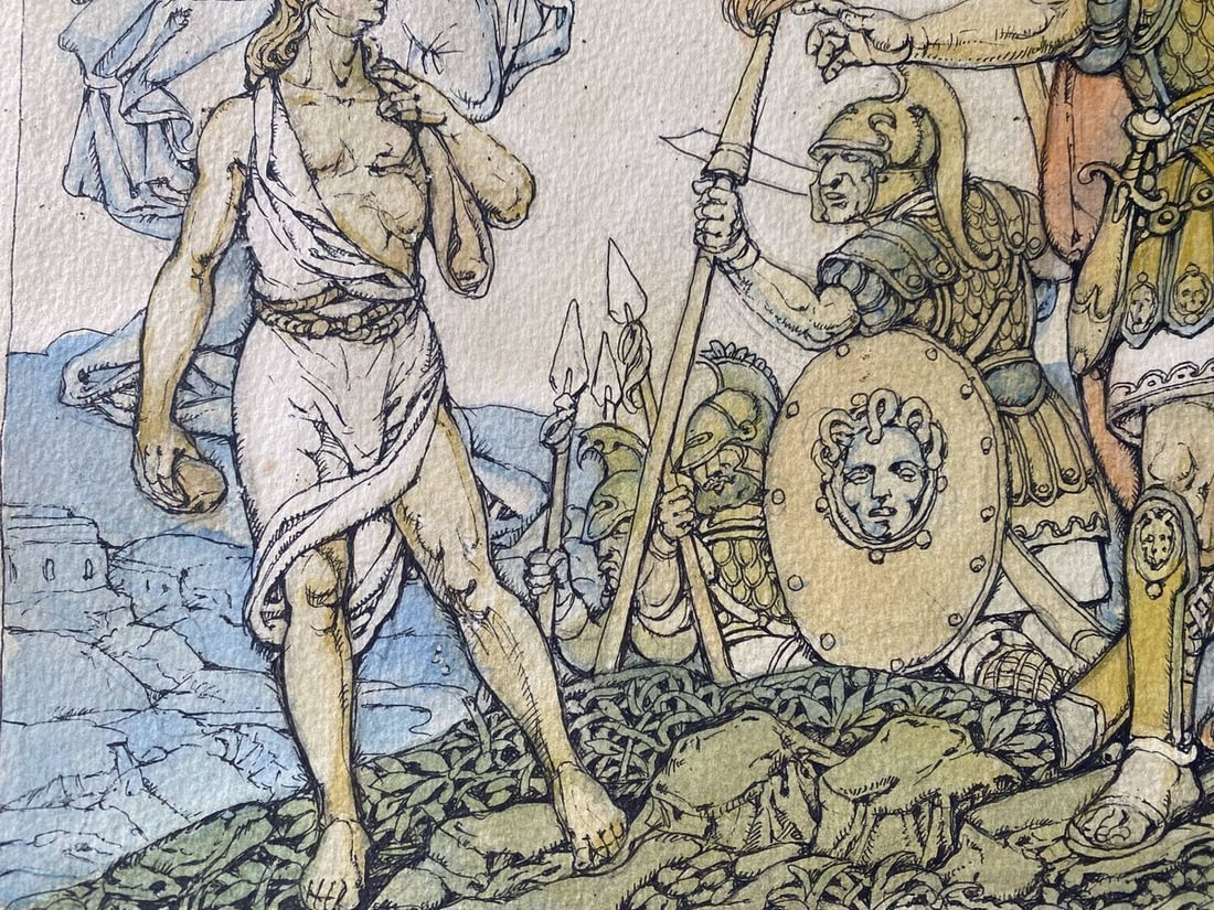 Watercolor ,mascara, painting Series of paintings "Bible" Litvinov Oleg Arkad'yevich - 8