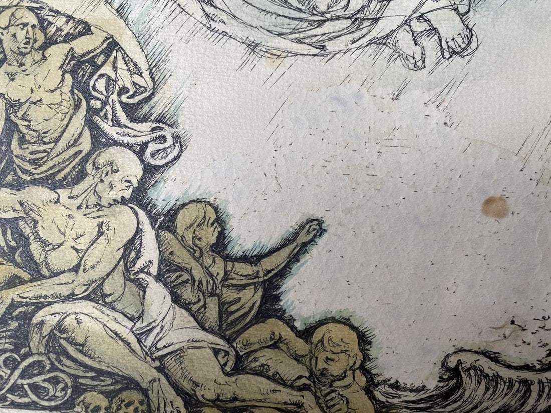 Watercolor ,mascara, painting Series of paintings "Bible" Litvinov Oleg Arkad'yevich - 2