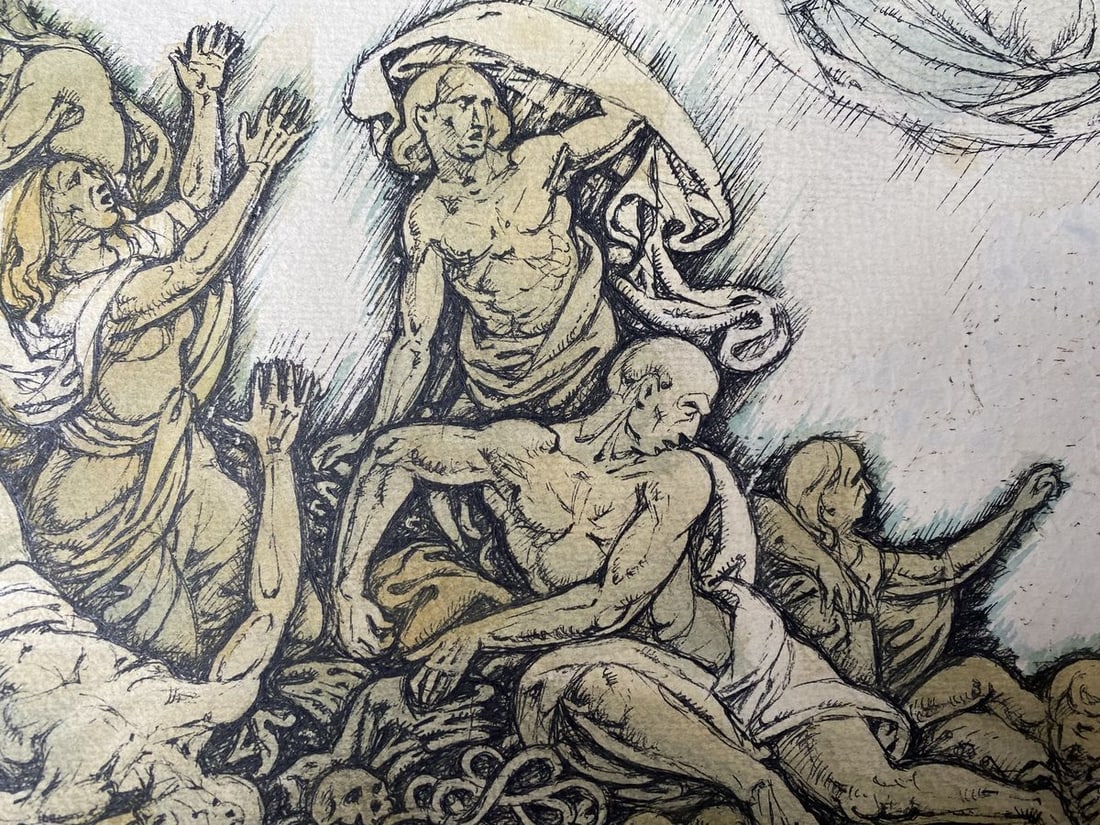 Watercolor ,mascara, painting Series of paintings "Bible" Litvinov Oleg Arkad'yevich - 3