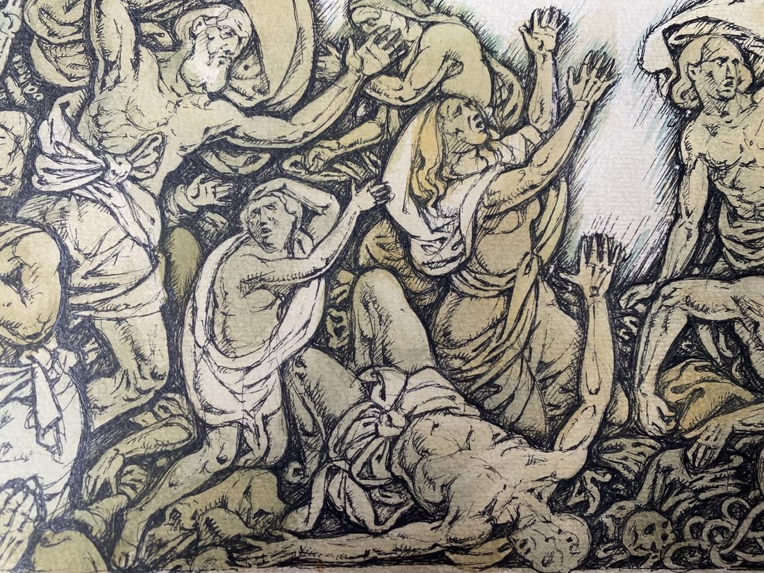 Watercolor ,mascara, painting Series of paintings "Bible" Litvinov Oleg Arkad'yevich - 4