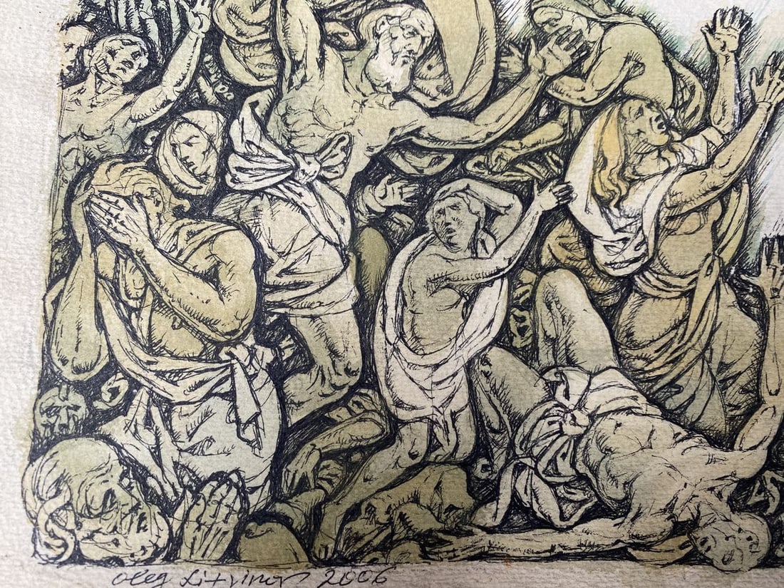 Watercolor ,mascara, painting Series of paintings "Bible" Litvinov Oleg Arkad'yevich - 5