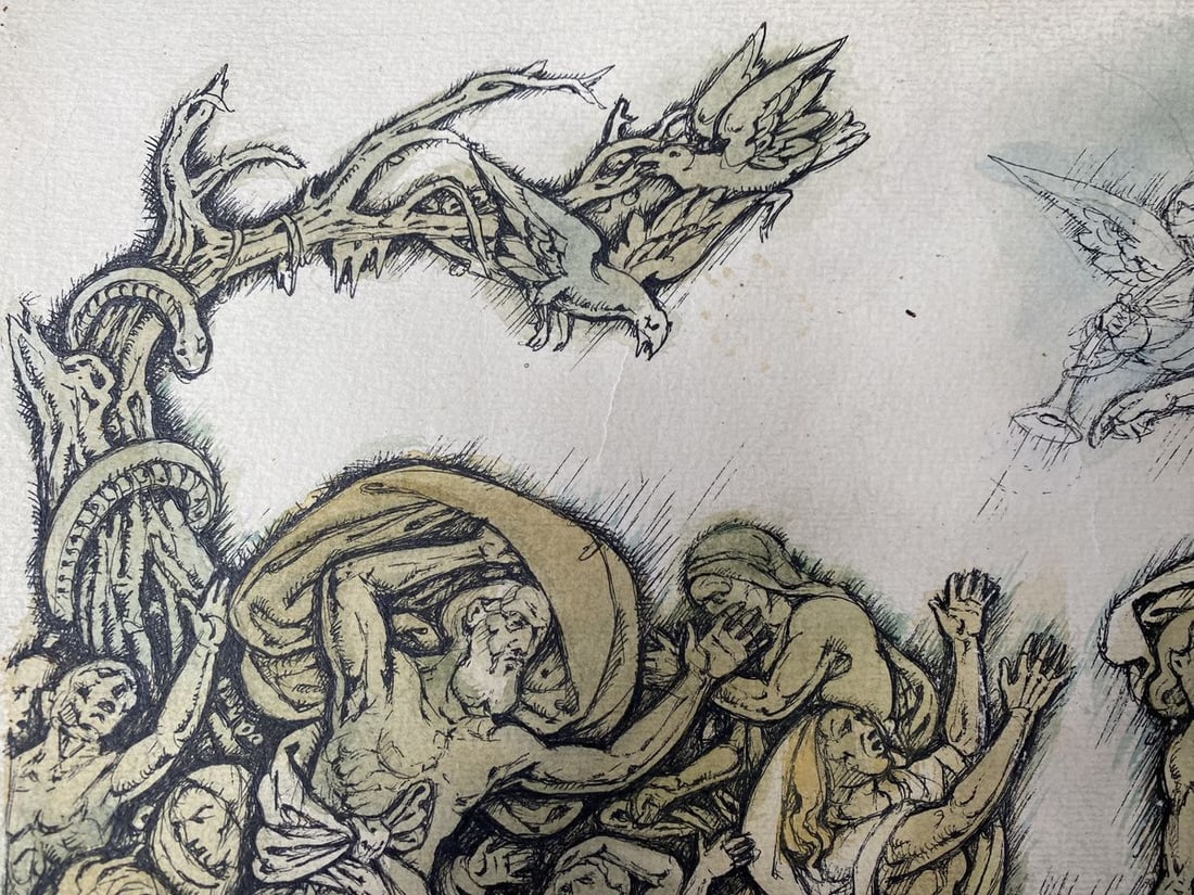 Watercolor ,mascara, painting Series of paintings "Bible" Litvinov Oleg Arkad'yevich - 7