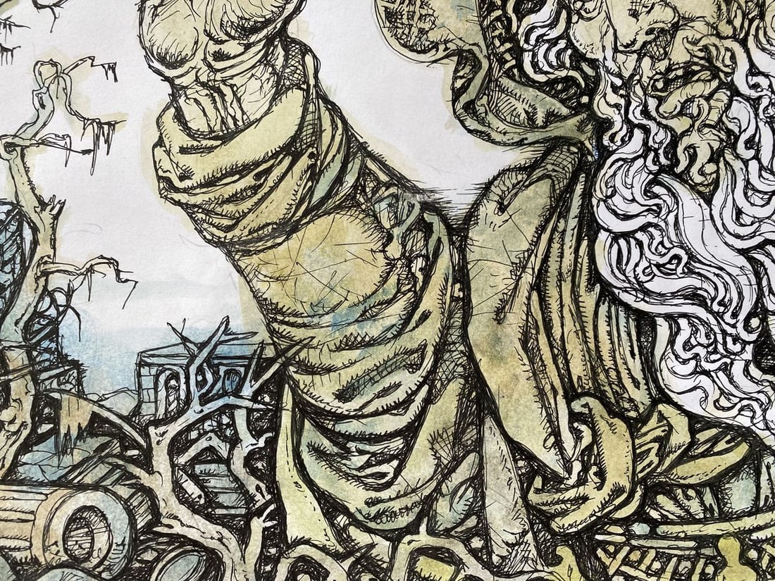 Watercolor,mascara, painting Series of paintings "Bible" Litvinov Oleg Arkad'yevich - 6