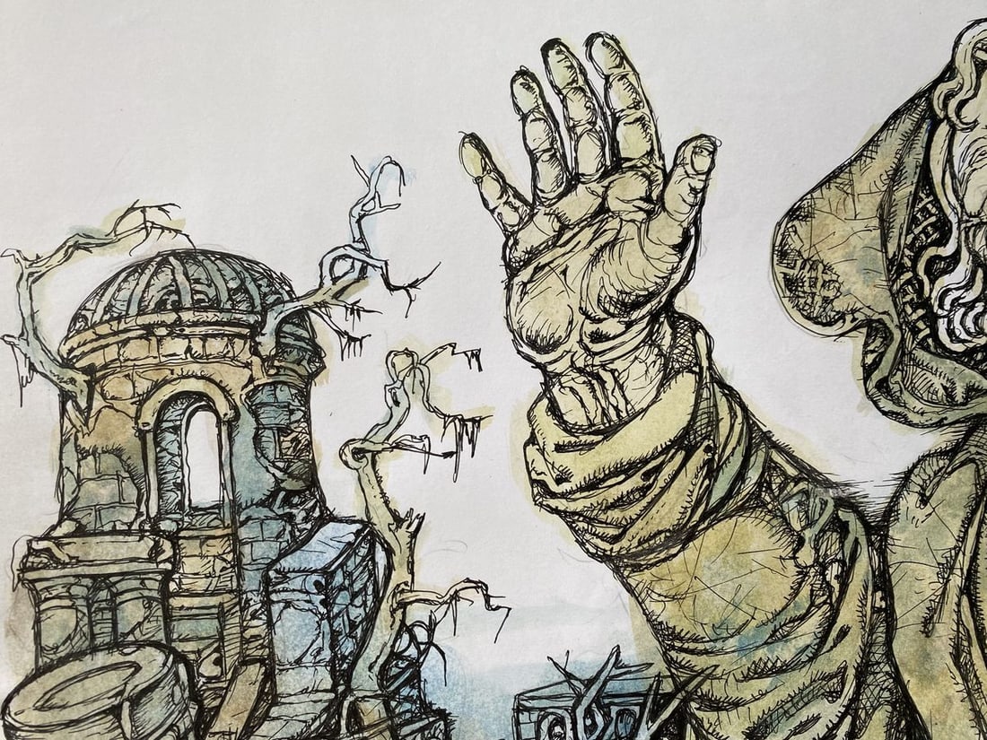 Watercolor,mascara, painting Series of paintings "Bible" Litvinov Oleg Arkad'yevich - 8