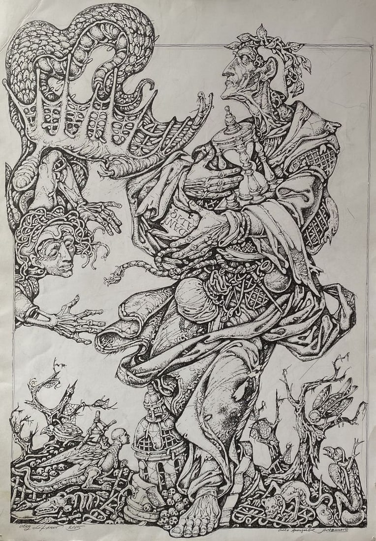 Mascara, painting Dante Litvinov Oleg Arkad'yevich (1 of 11)