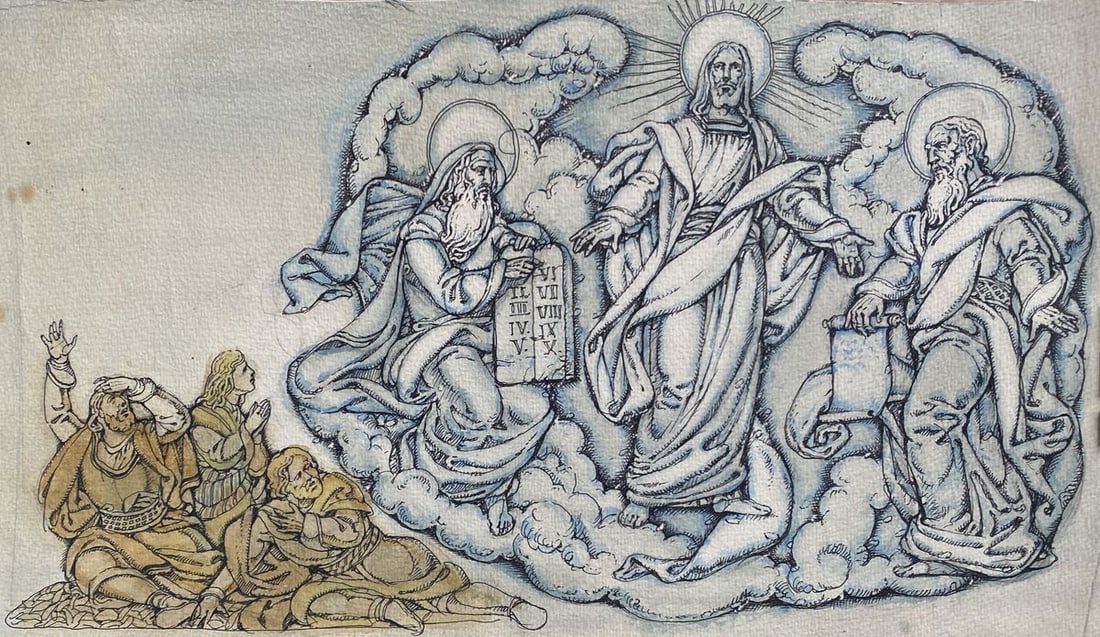 Watercolor, mascara, painting Series of paintings "Bible" Litvinov Oleg Arkad'yevich (1 of 10)