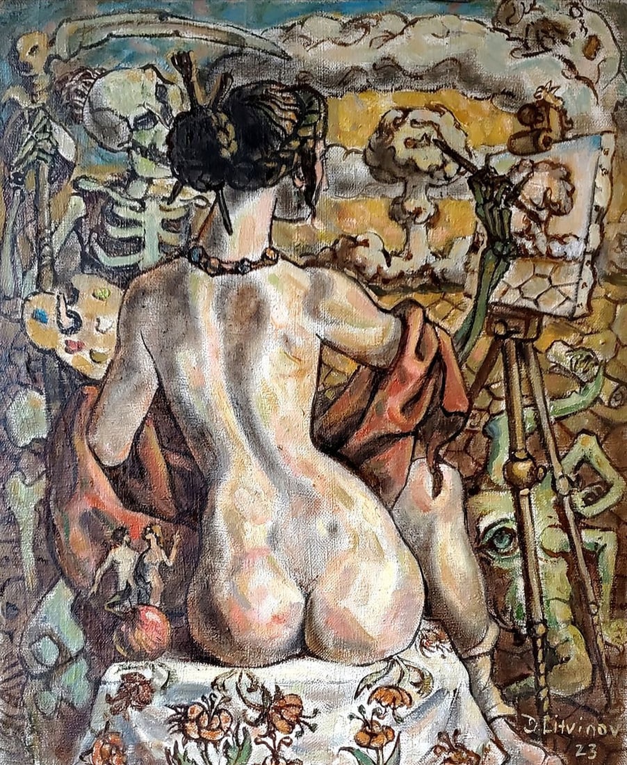 Oil painting Atomic plein air Litvinov Daniil Olegovich (1 of 6)