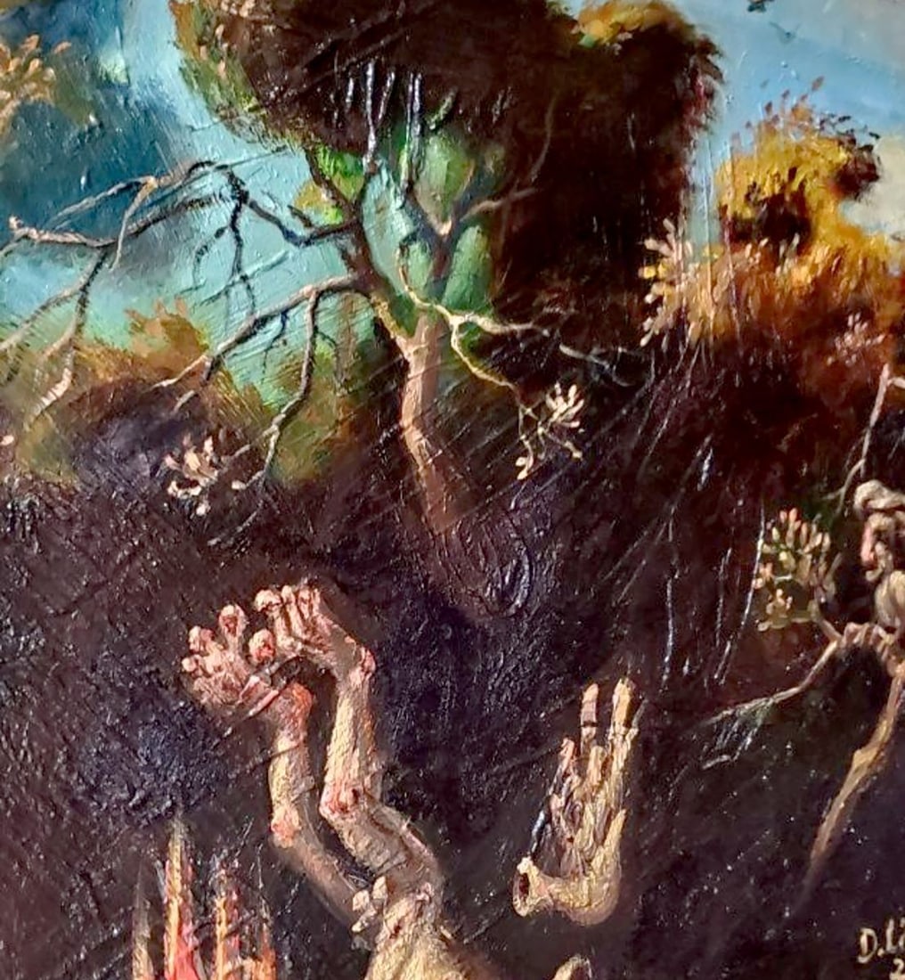 Oil painting The Fall of Icarus Litvinov Daniil Olegovich - 4