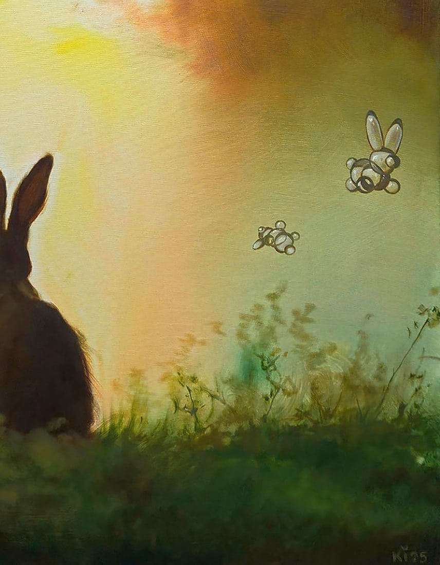 Oil painting Hare in the Fog Igor Konovalov - 4