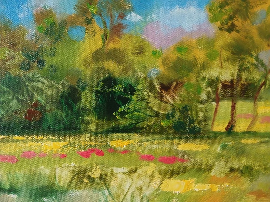 Oil painting A white horse gallops Anatoly Tarabanov - 4