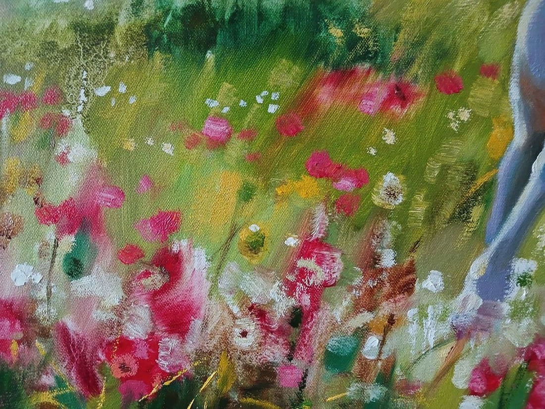 Oil painting A white horse gallops Anatoly Tarabanov - 9