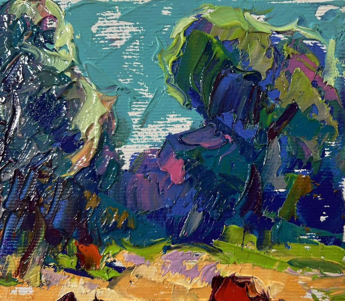 Oil painting Flock in the meadows Oleksiy Ivanyuk - 4