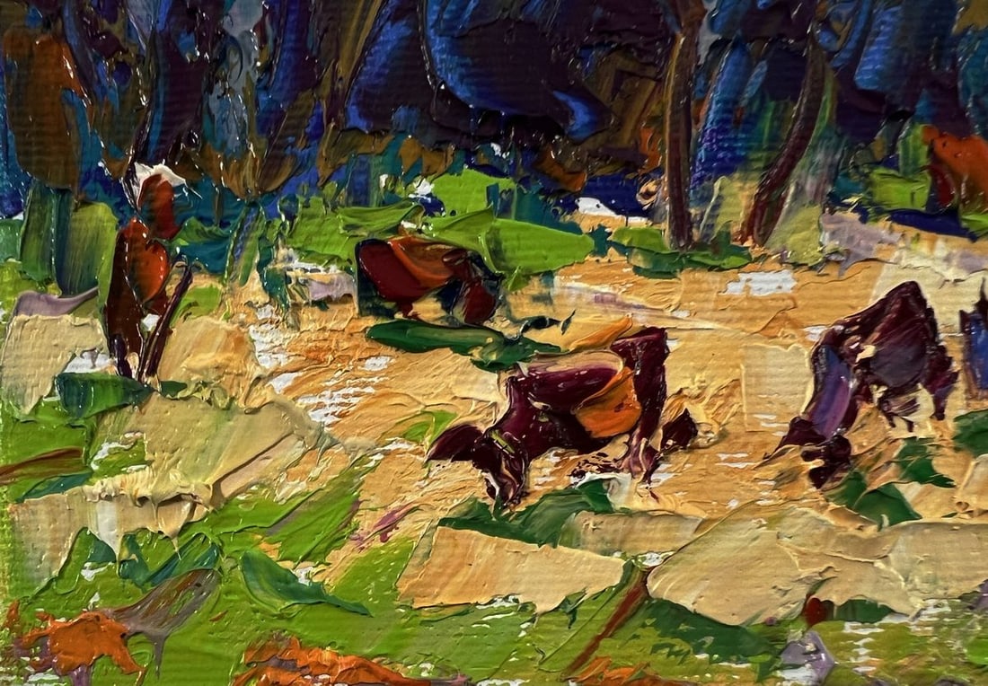 Oil painting Flock in the meadows Oleksiy Ivanyuk - 6