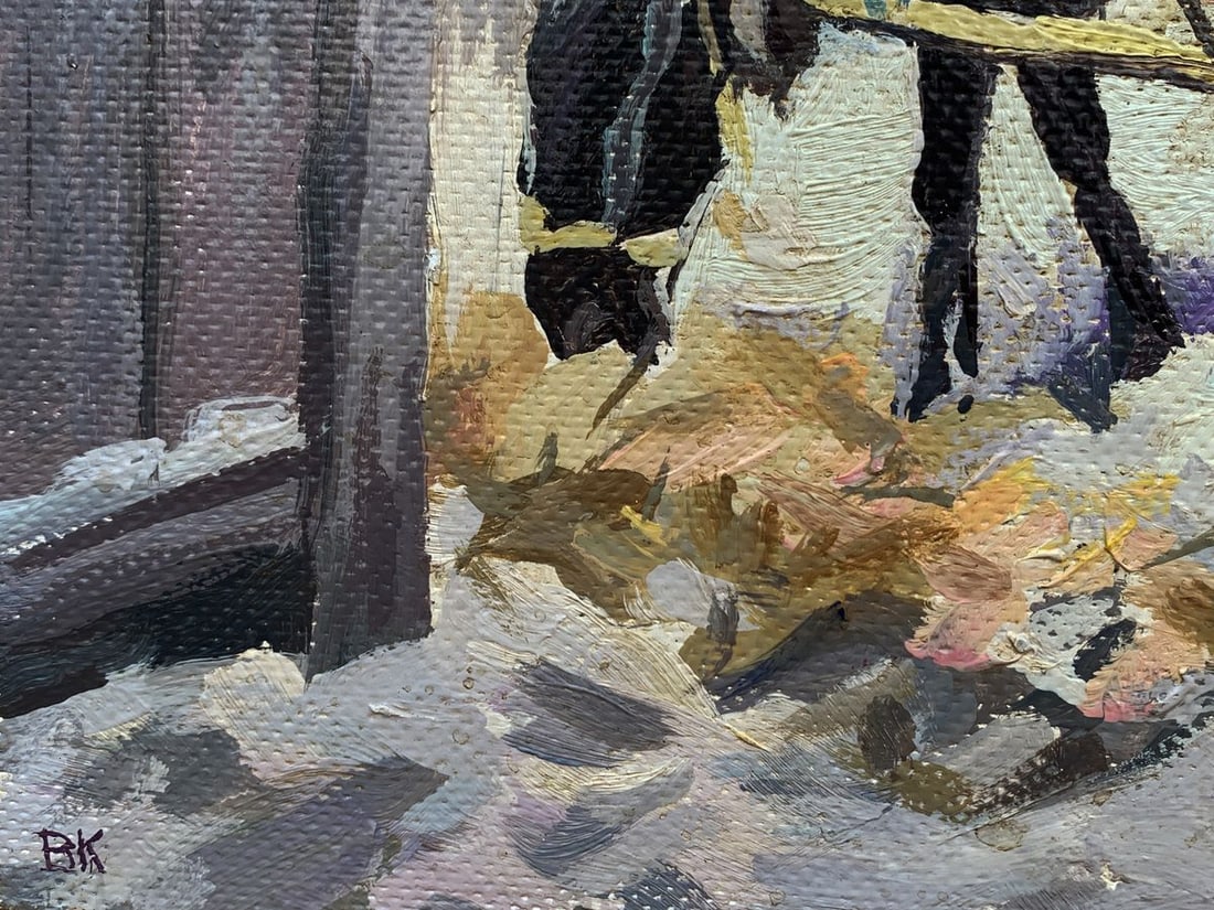 Oil painting Fairy tale at horse's pace Unknown artist - 2