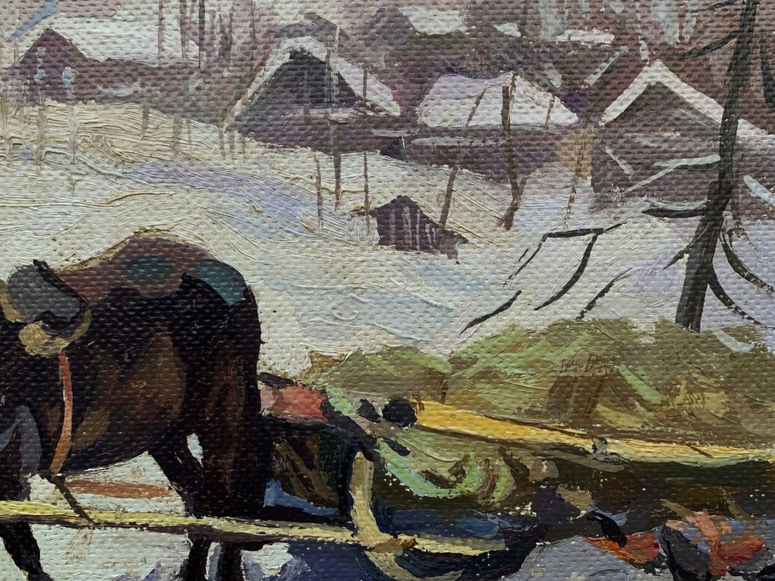 Oil painting Fairy tale at horse's pace Unknown artist - 5