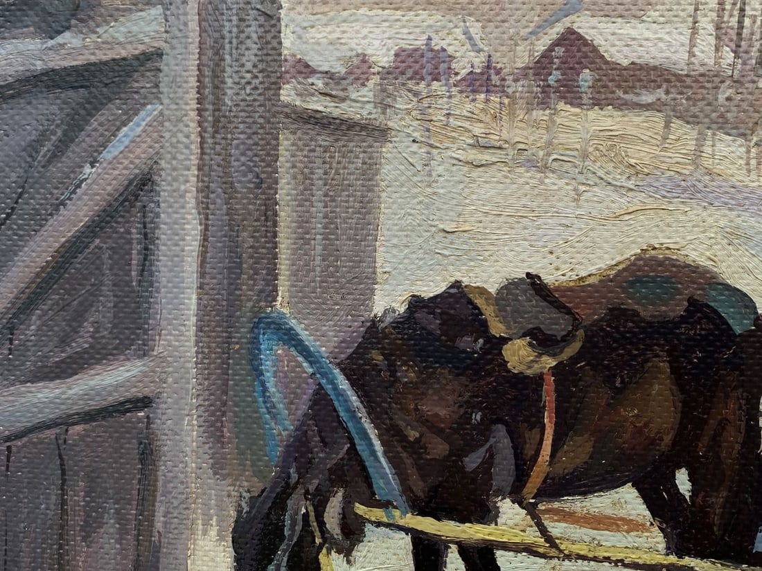 Oil painting Fairy tale at horse's pace Unknown artist - 7