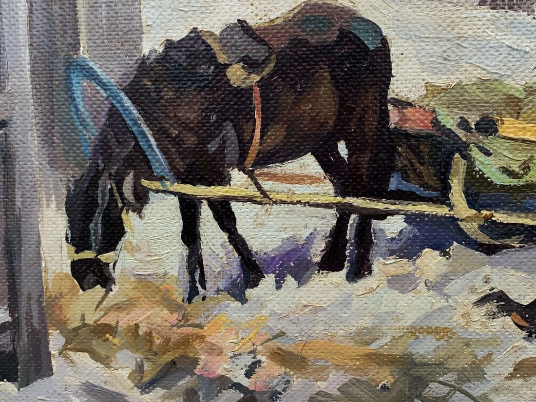 Oil painting Fairy tale at horse's pace Unknown artist - 8