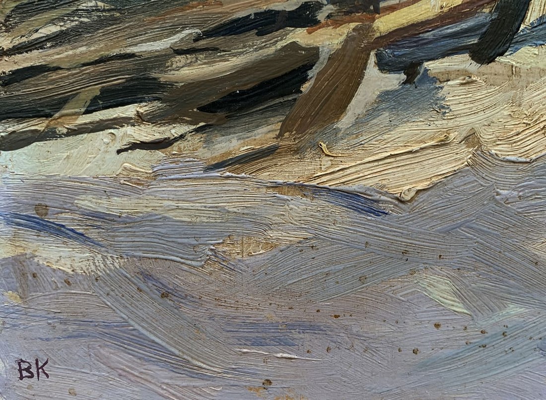 Oil painting Frosty air and the creak of a sledge Unknown artist - 2