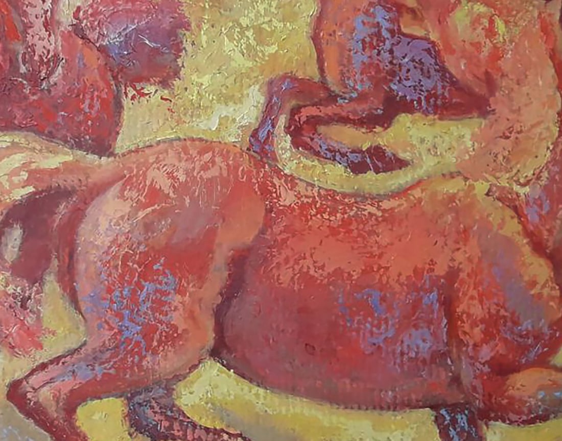 Oil painting Horses running in circles Vasily Korkishko - 6