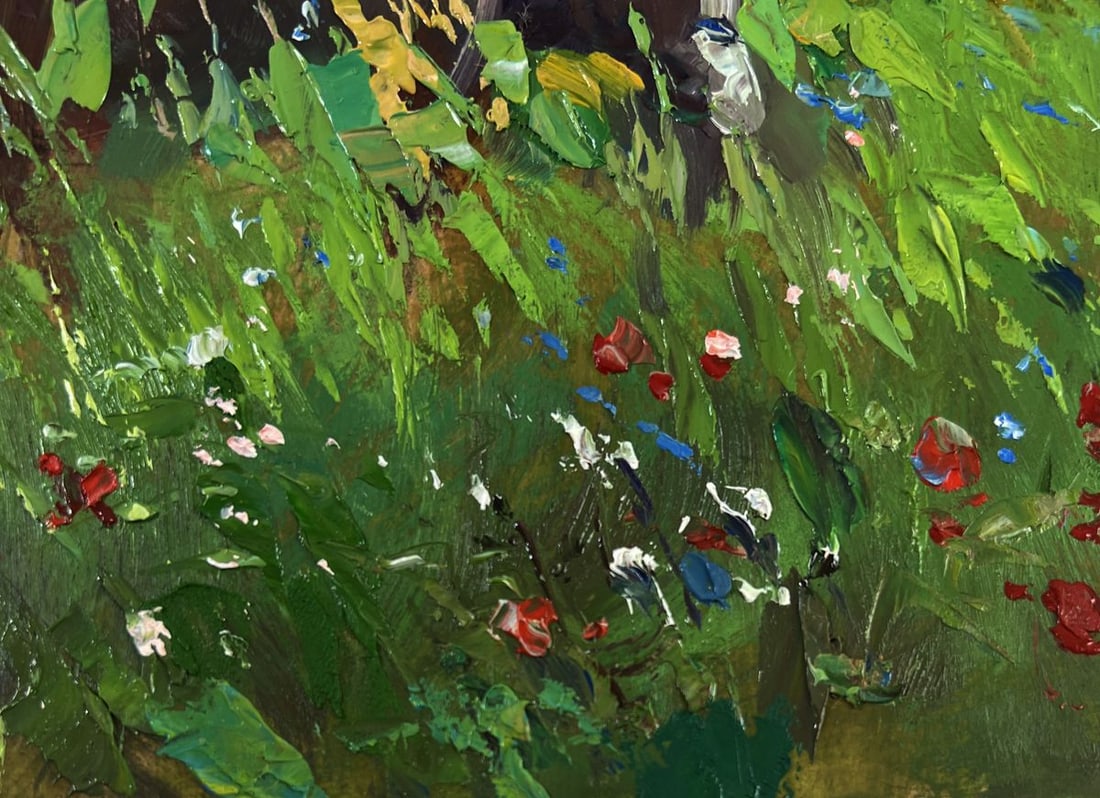Oil painting Cows in a flower field Yuriy Suprunchuk - 8