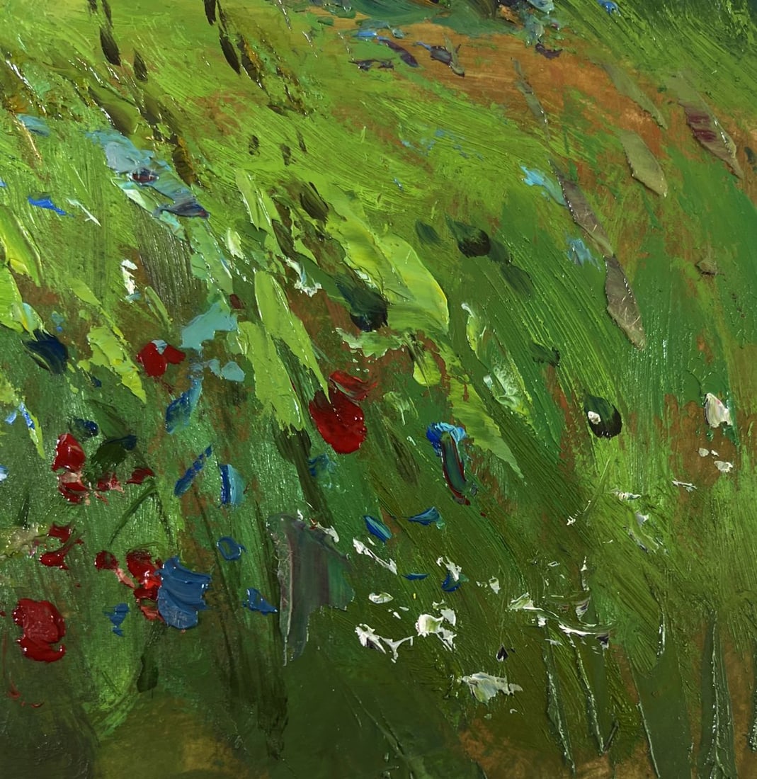 Oil painting Cows in a flower field Yuriy Suprunchuk - 9