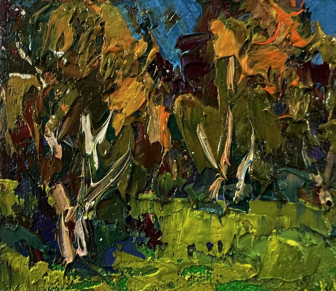 Oil painting Cows are grazing in the meadow Oksana Ivanyuk - 7