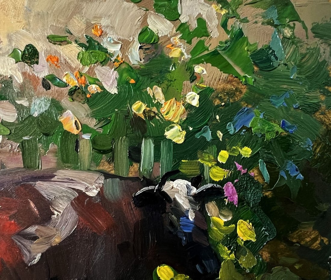 Oil painting A cow near the house Yuriy Suprunchuk - 4