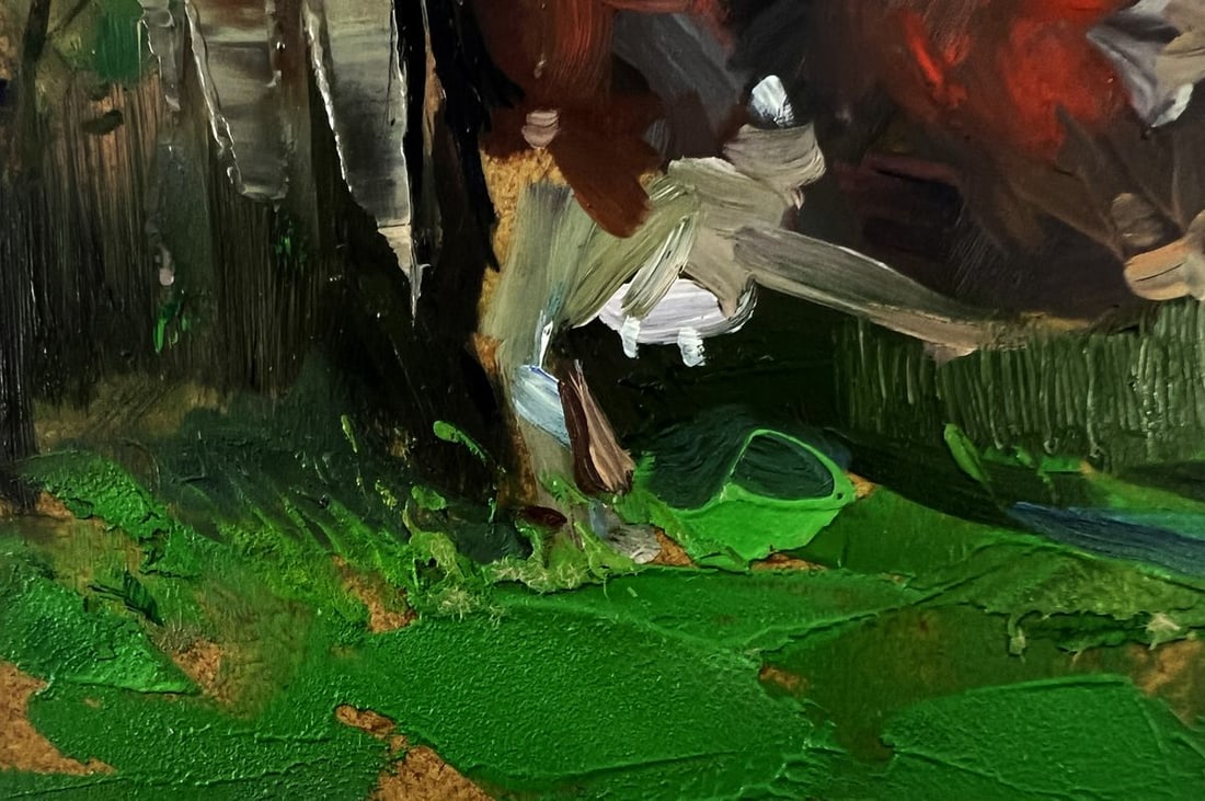 Oil painting A cow near the house Yuriy Suprunchuk - 6