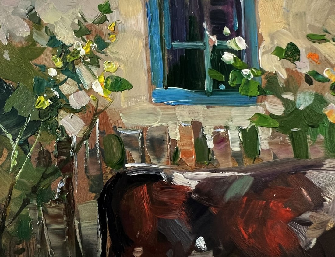 Oil painting A cow near the house Yuriy Suprunchuk - 7