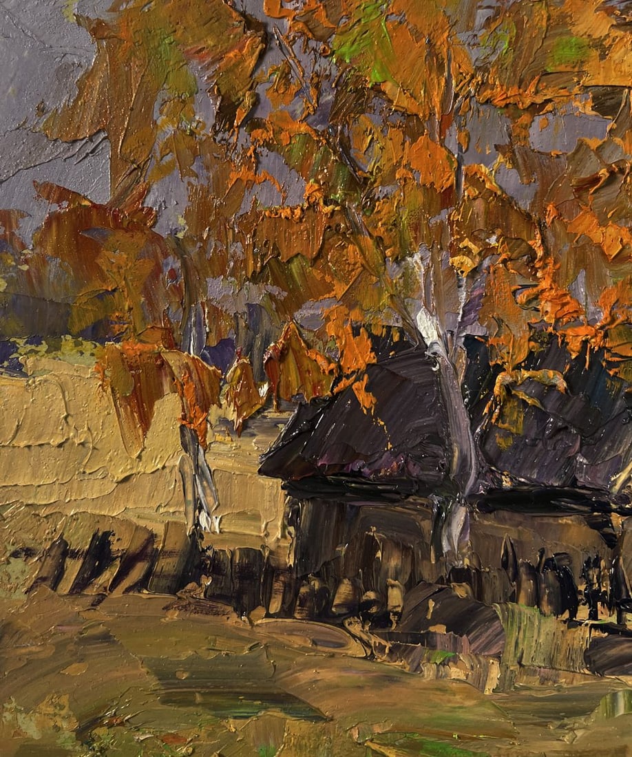 Oil painting Village cows grazing Boris Serdyuk - 6