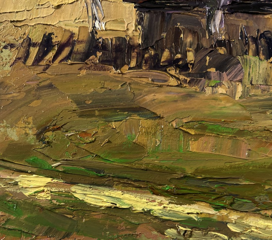 Oil painting Village cows grazing Boris Serdyuk - 7