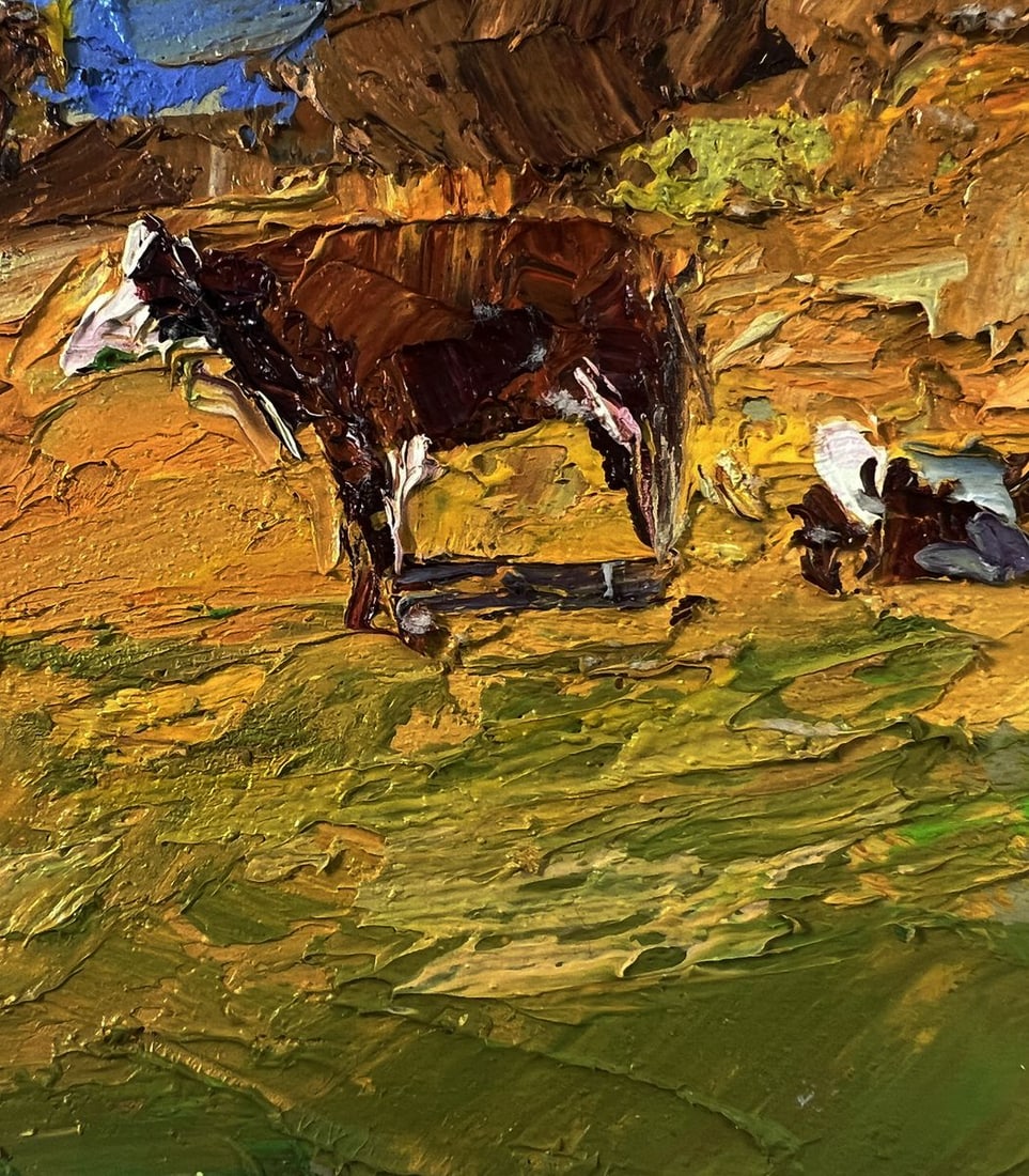 Oil painting Cows on the hill Boris Serdyuk - 8