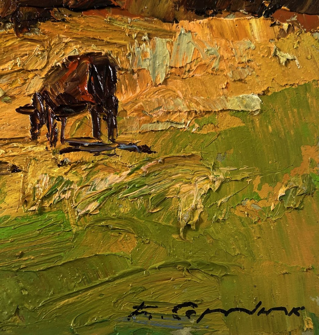 Oil painting Cows on the hill Boris Serdyuk - 9