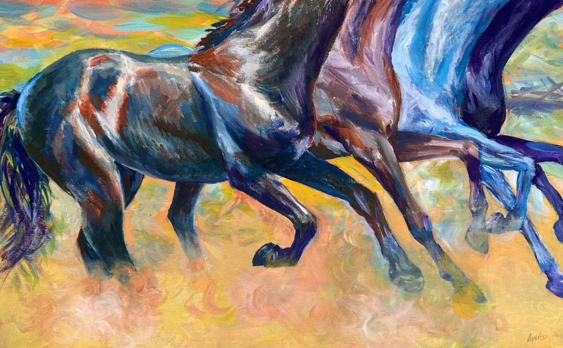 Oil painting The world is woven from drops of soul Dmitry Arkadyev (1 of 12)