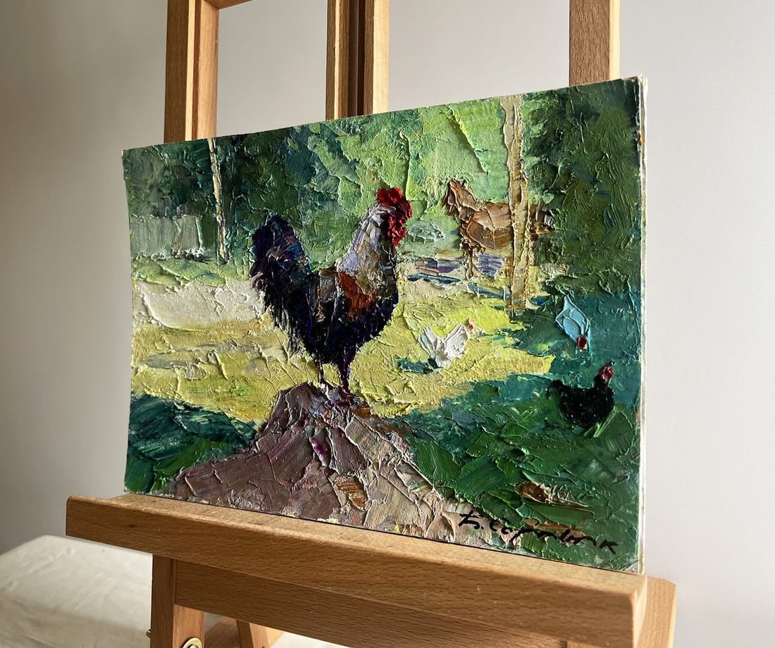 Oil painting Master of the yard Boris Serdyuk - 2