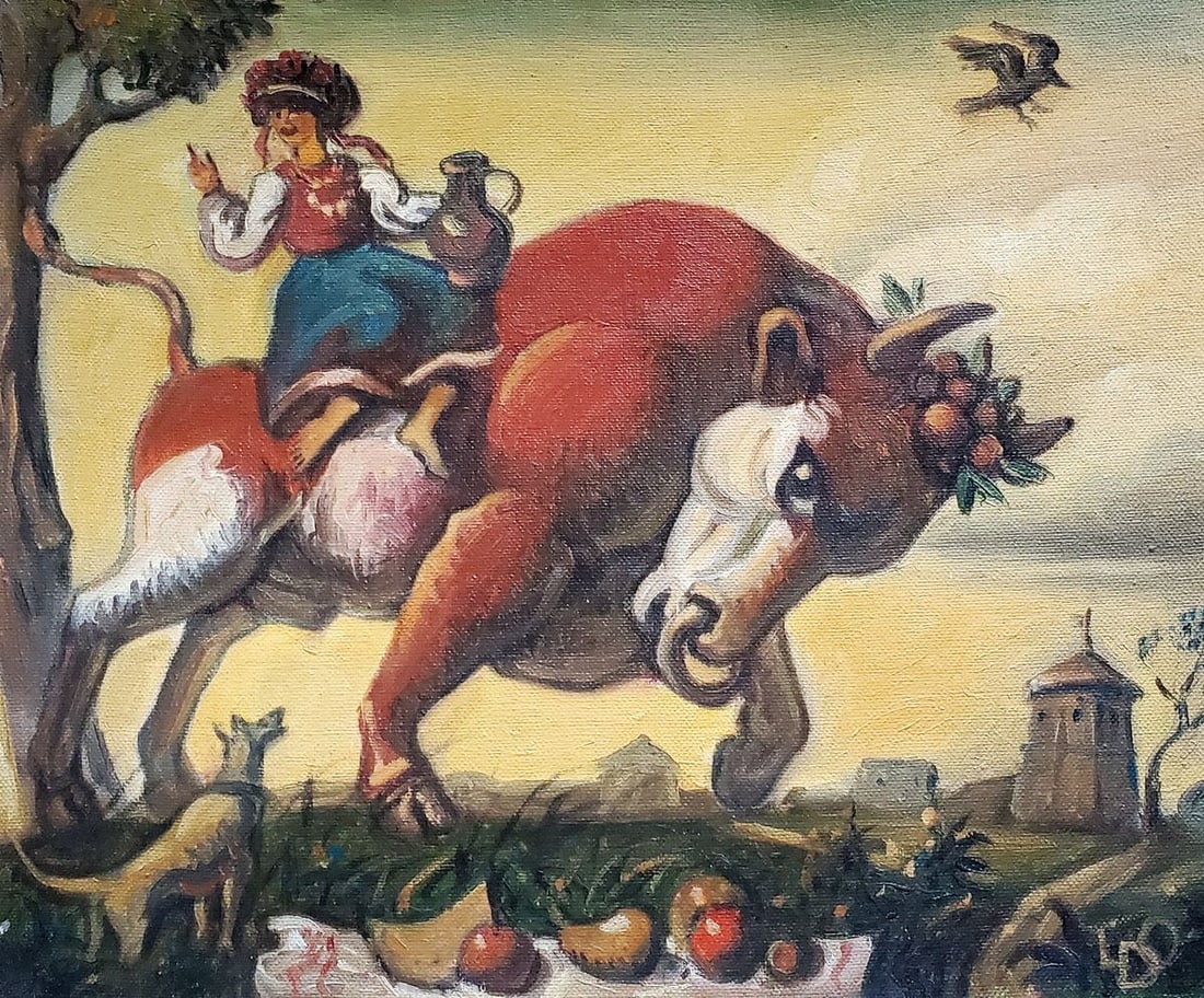 Oil painting To the fair Daniil Litvinov (1 of 6)