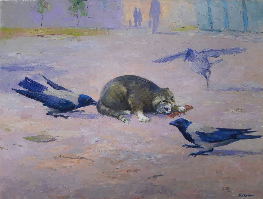 Oil painting Raven strategy Serdyuk Boris Petrovich (1 of 6)