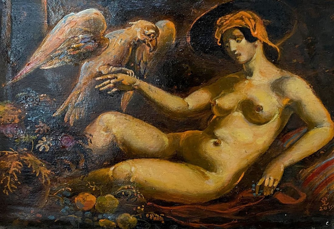 Oil painting Bird Litvinov Oleg Arkad'yevich (1 of 11)