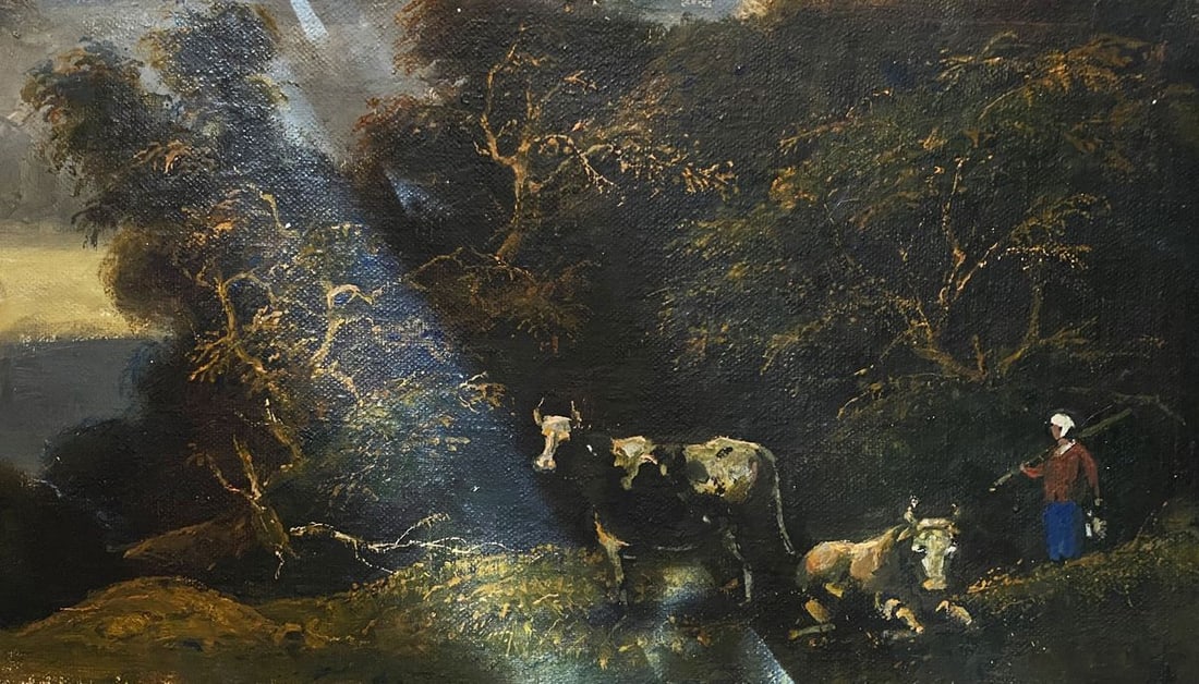 Oil painting Cows Litvinov Oleg Arkad'yevich (1 of 6)