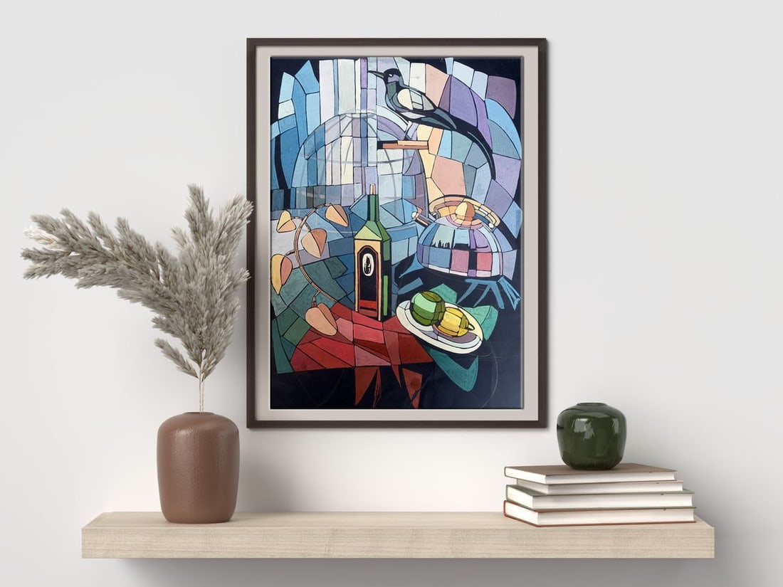 Gouache painting Poultry farming Unknown artist - 2