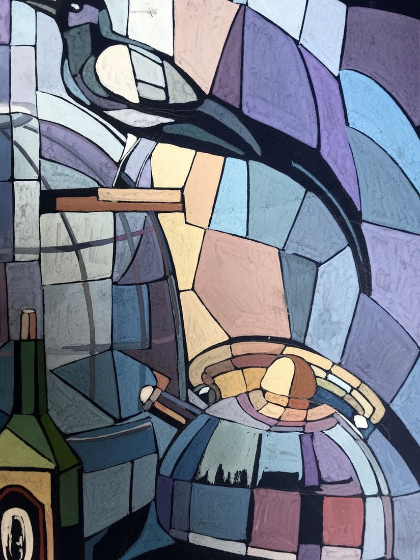 Gouache painting Poultry farming Unknown artist - 5