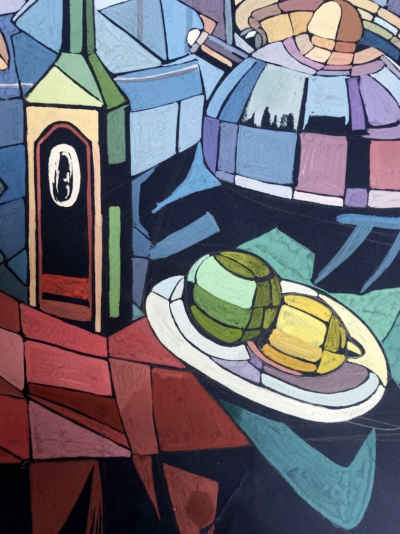 Gouache painting Poultry farming Unknown artist - 9