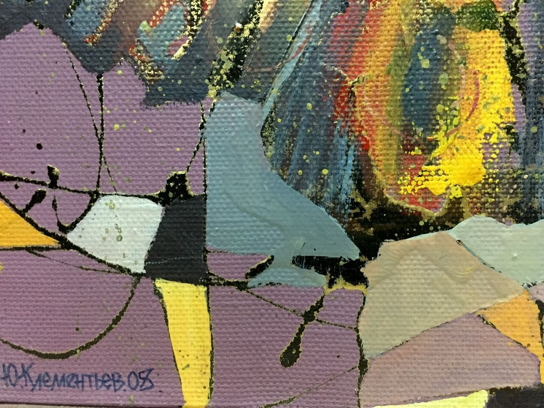 Abstract oil painting Butterfly Klementyev Yuri Leonidovich - 2