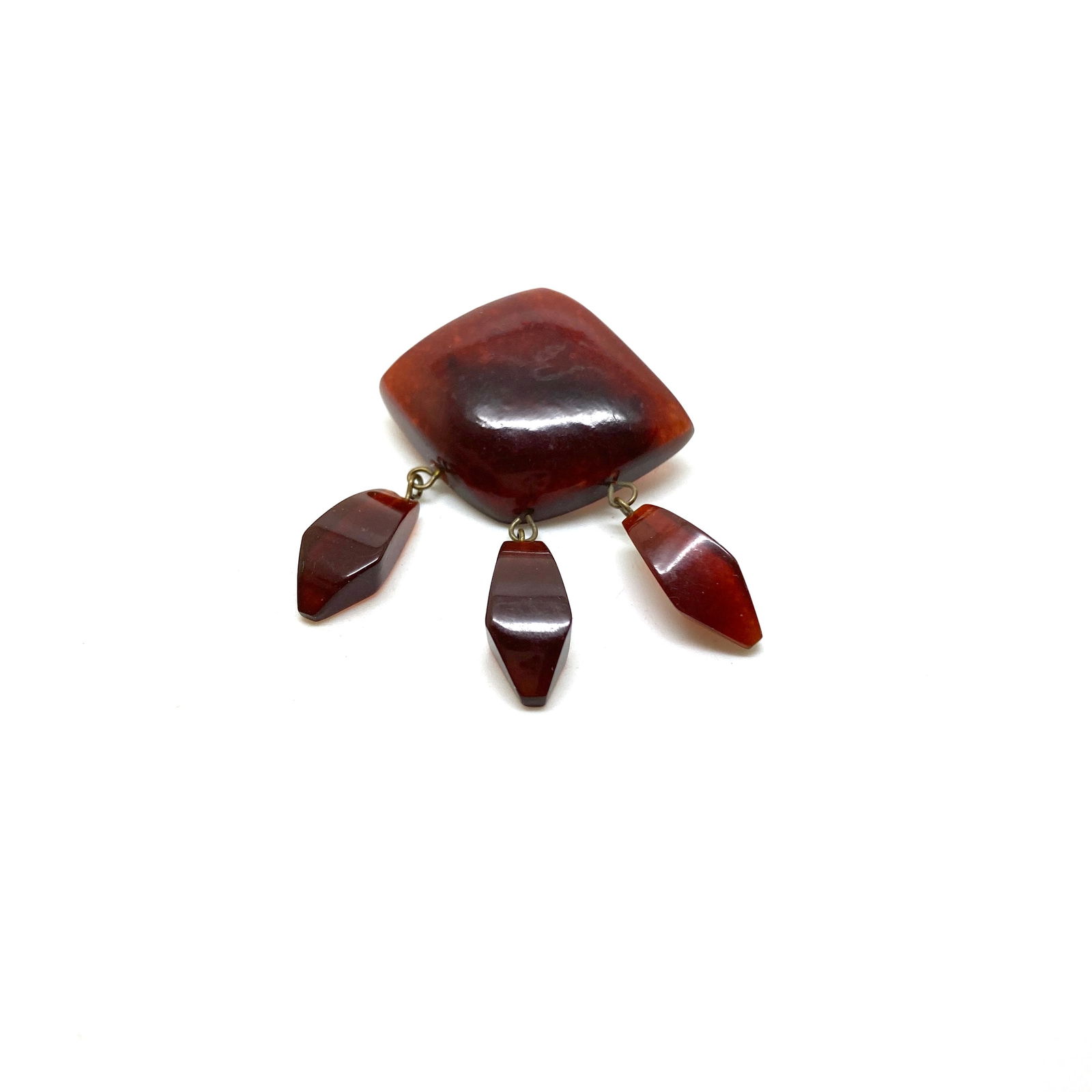 Antique Amber Brooch - 4