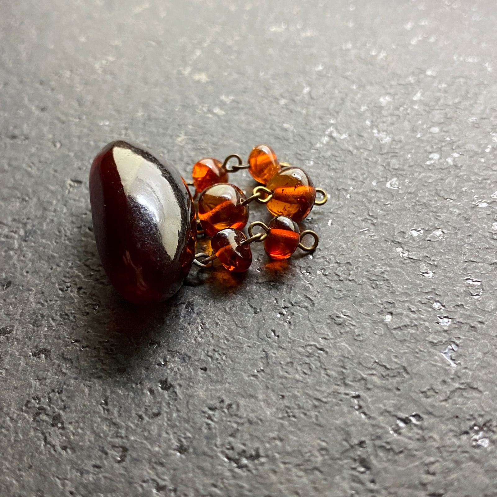 Antique Amber Brooch - 3