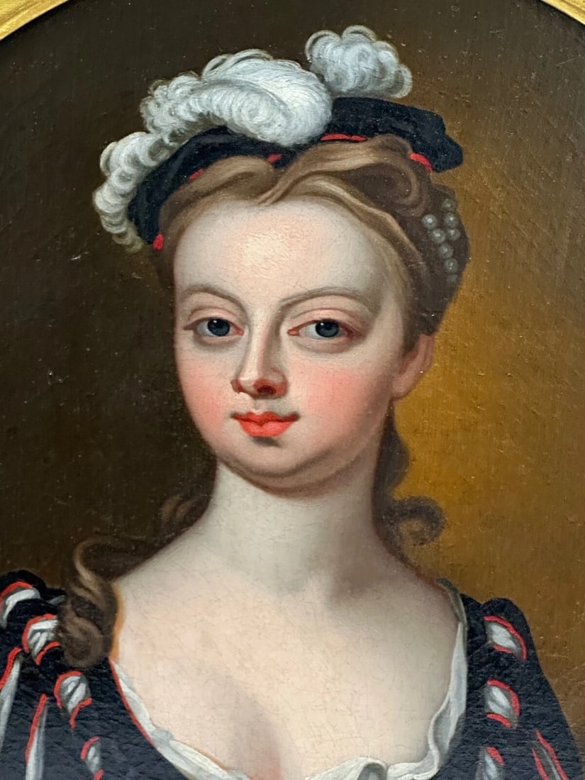 Oil Portrait Lady Lucy Montagu Countess of Guilford Circle John Vanderbank C1734 - 7